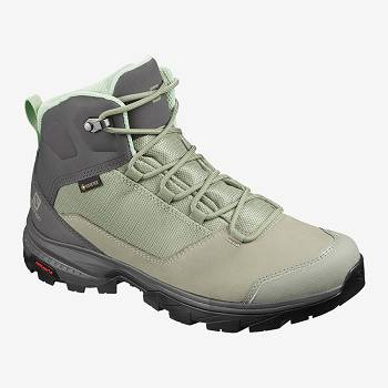 Salomon OUTward GTX W - Olivovo Zelene Turistické Topánky Damske, S0146SK